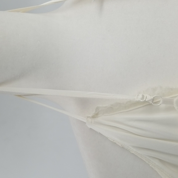 Express Cream Jumpsuit Lace Top Spaghetti Straps & Pockets Jumpsuit - Picture 12 of 15